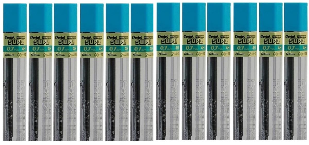Amazon.com : Hi-Polymer Lead, 0.7 mm, Medium, 4H, Black